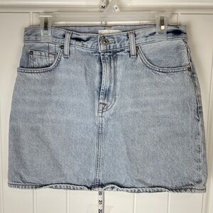 Blue Mini Pencil Skirt for Casual Wear